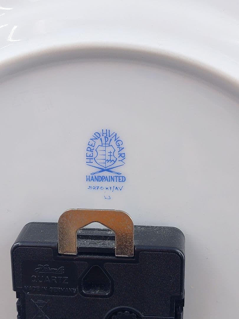 HERENDヘレンド 壁掛け時計 インドの華グリーン アポニーグリーン 28cm