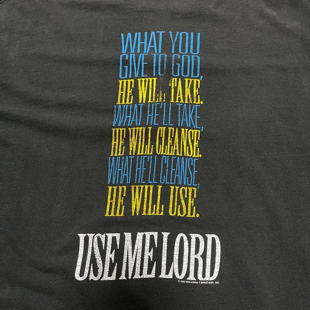 90s アーティストTシャツ RONKENOLY フェード ボロ USA製