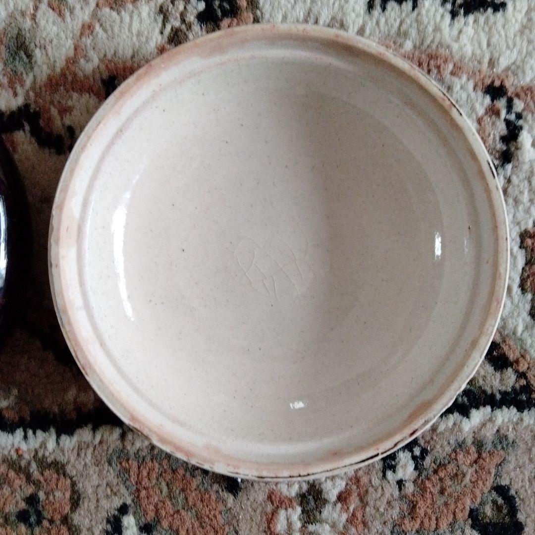 中国骨董陶芸【中国磁州窯朱肉印合(在銘)】60年以上旧蔵