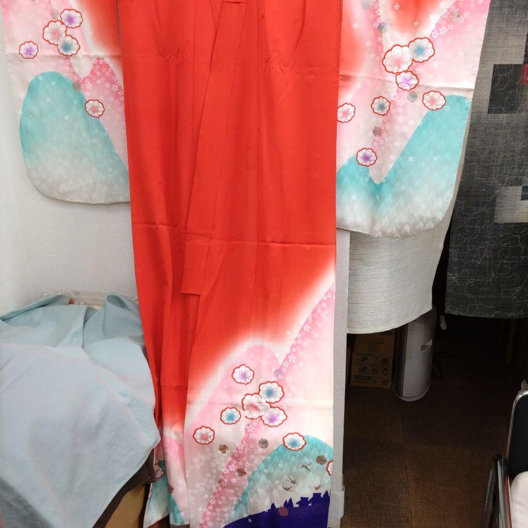 【新品正絹四ツ身着物】