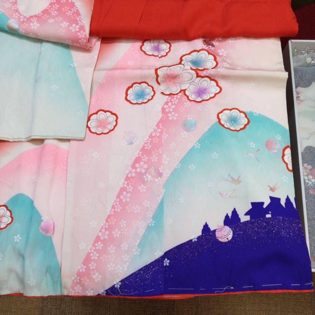 【新品正絹四ツ身着物】