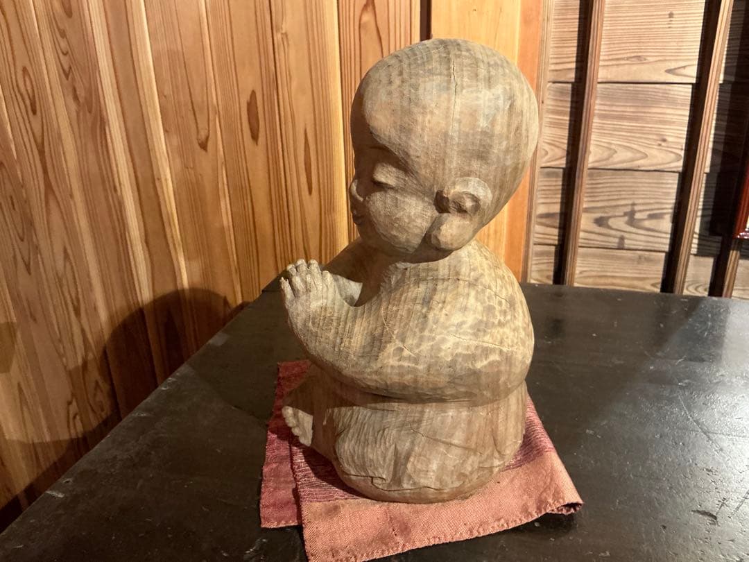 前島秀章 木彫 童子 仏像 - メルカリ