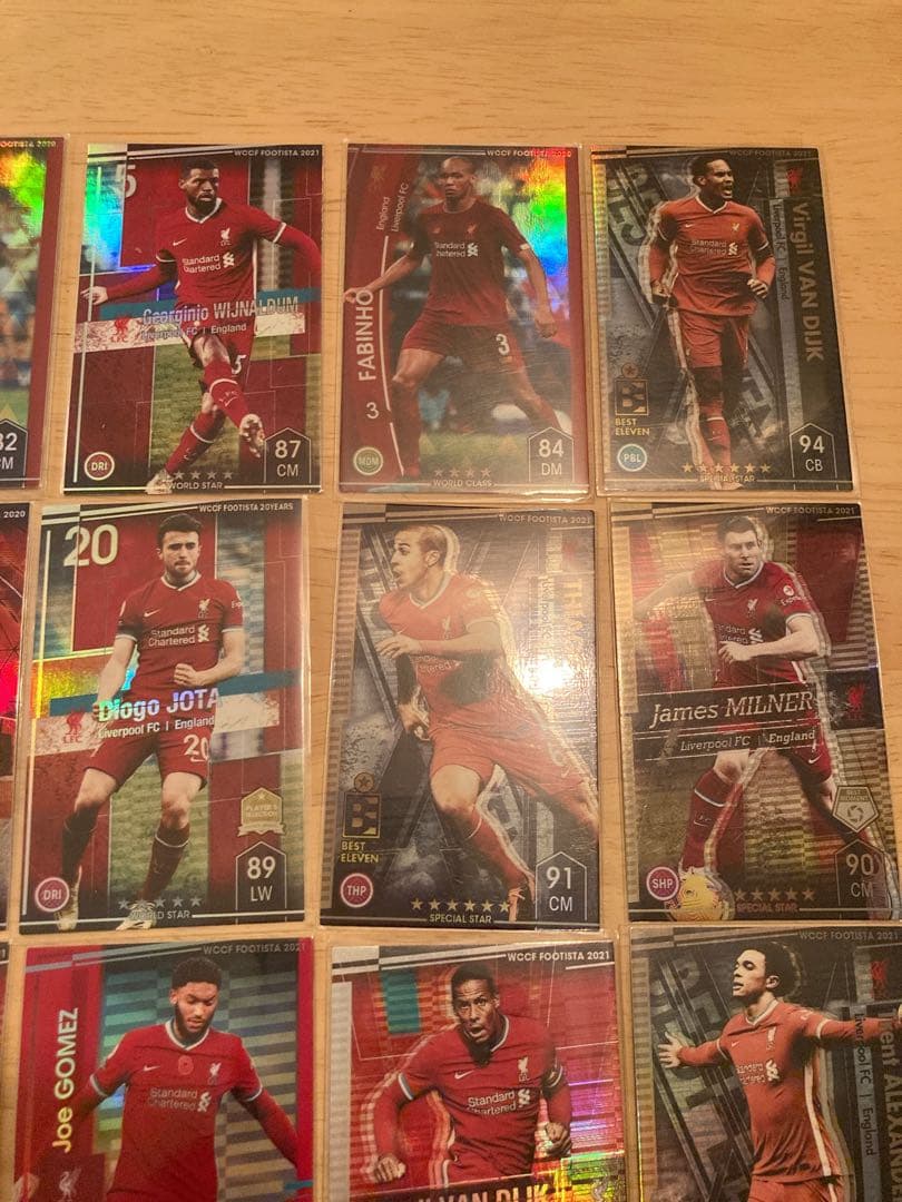 wccf footista リバプール　20枚セット