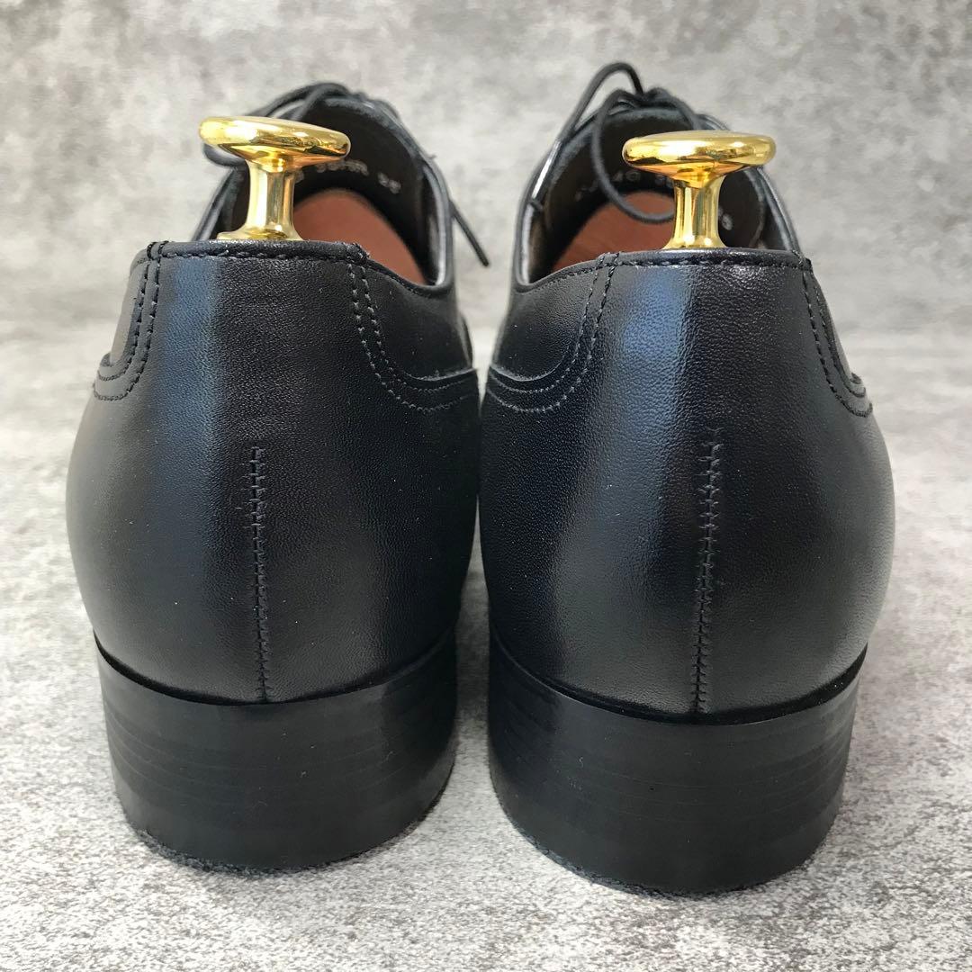 【極美品】リーガル 35HR 幅広25cm 3E 防水 ストレートチップ 黒