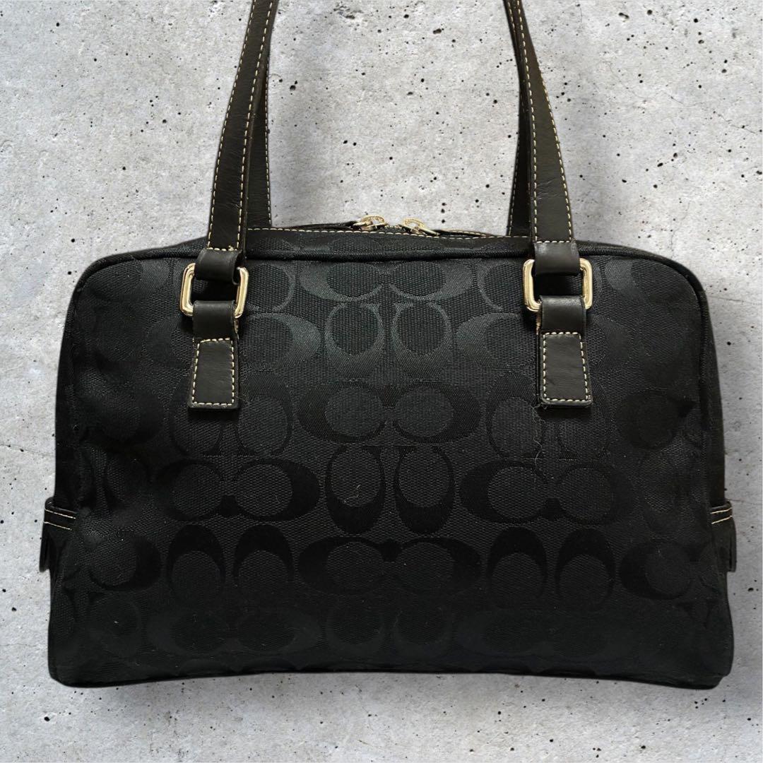 バッグ COACH mini boston bag shoulder Signature