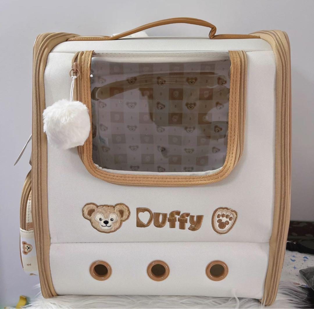 正規品】上海ディズニー ダッフィー ペットキャリーバッグ 猫小型犬用