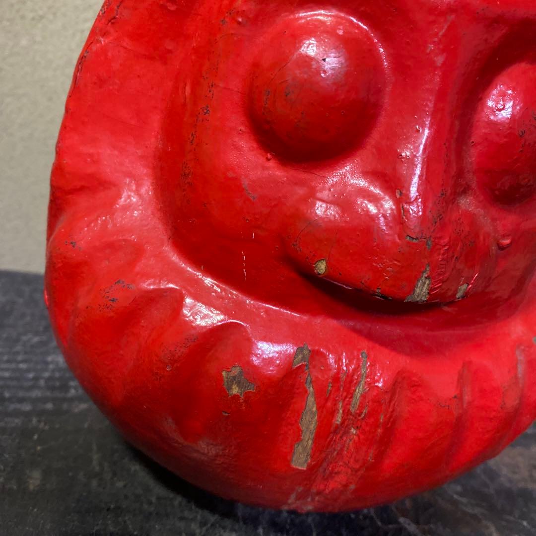 郷土玩具赤達磨張子の型15cm18cm12cm