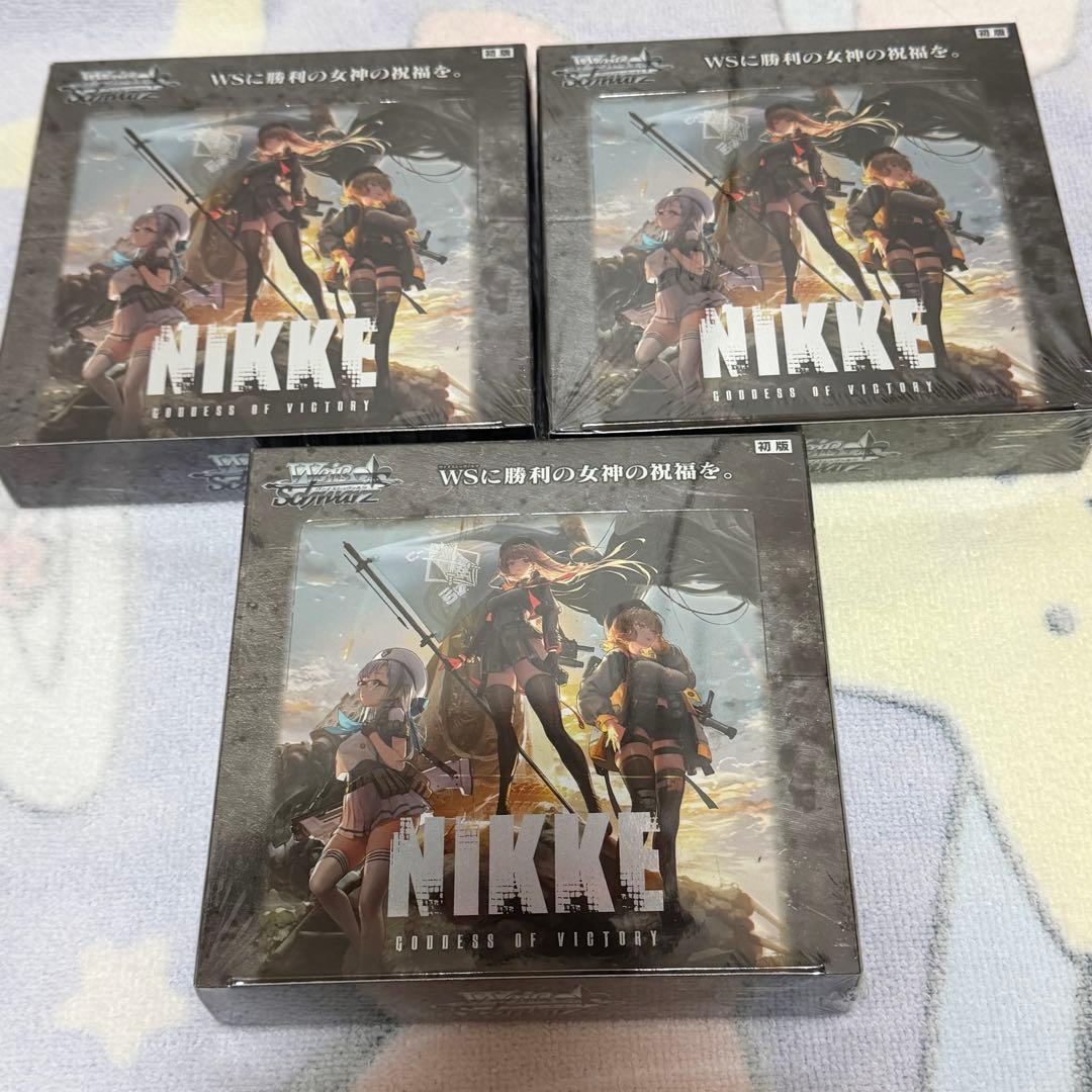 ヴァイスシュヴァルツ NIKKE 初版 シュリンク付3BOX 初版3BOX☆未開封シュリンク付 勝利の女神 NIKKE ヴァイスシュバルツ か*い