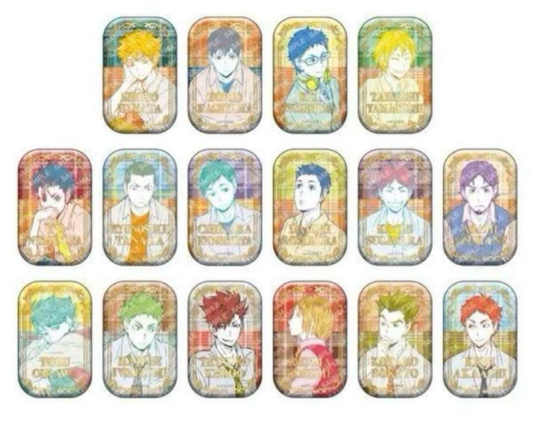 ハイキュー セブンネット限定 スクエア 缶バッジ オフショット 第一弾