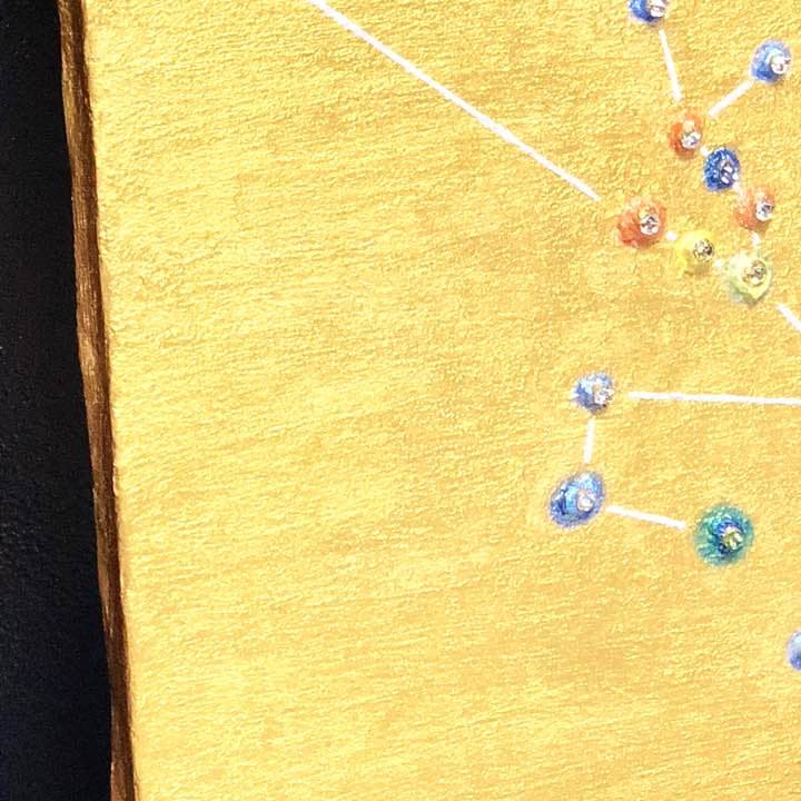 ハッピーバースデイ タウラス】直筆絵画原画 スワロフスキー 送料無料