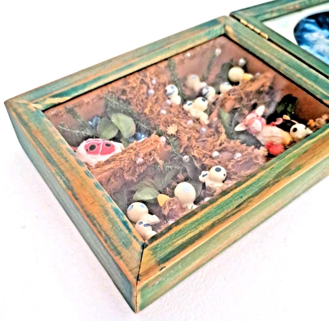 もののけ姫 コレクション フレーム ジオラマ フィギュア フォトフレーム