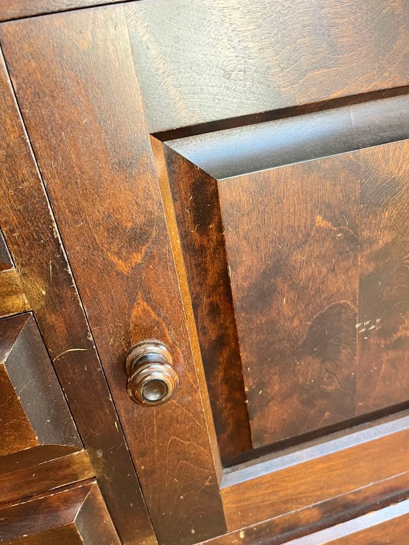 【期間限定セール】北海道民芸家具 ダークブラウン ライティングデスク