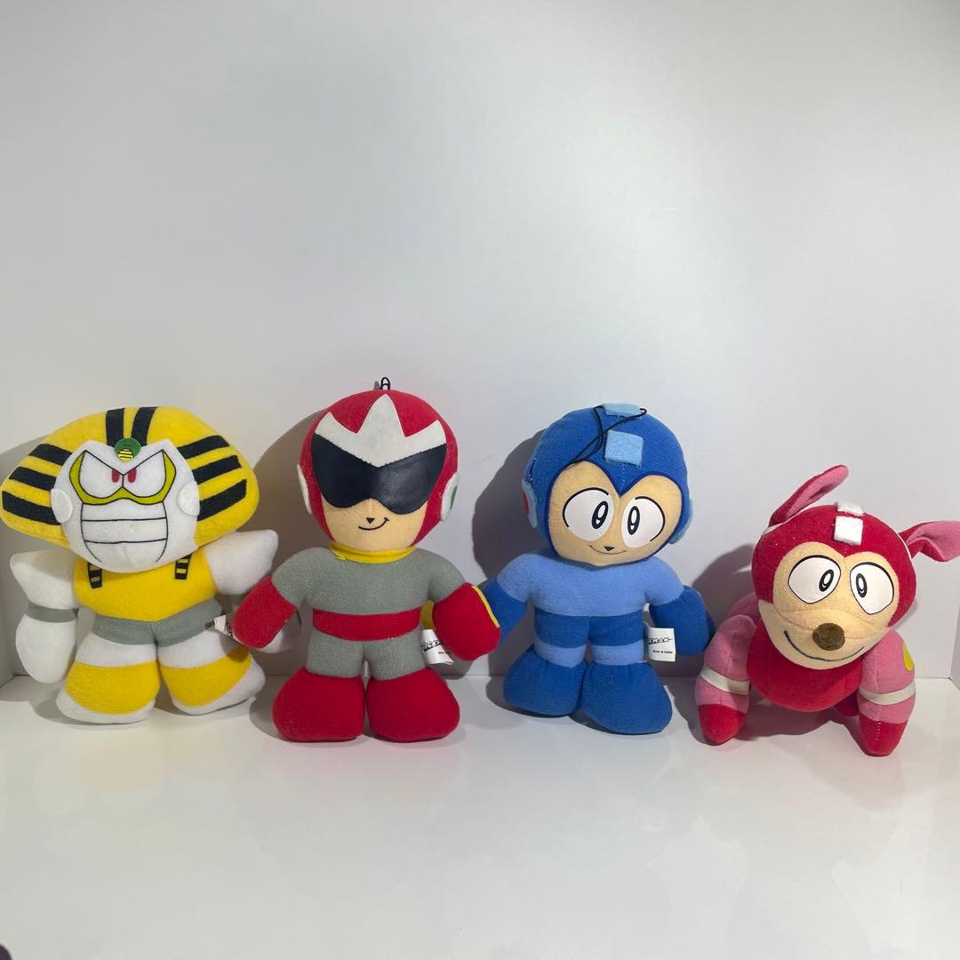 レア CAPCOM カプコン ロックマン ぬいぐるみ 4種 まとめ 当時物