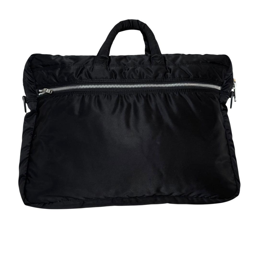 【美品】 ポーター タンカー ブリーフケース ブラック ナイロン 黒