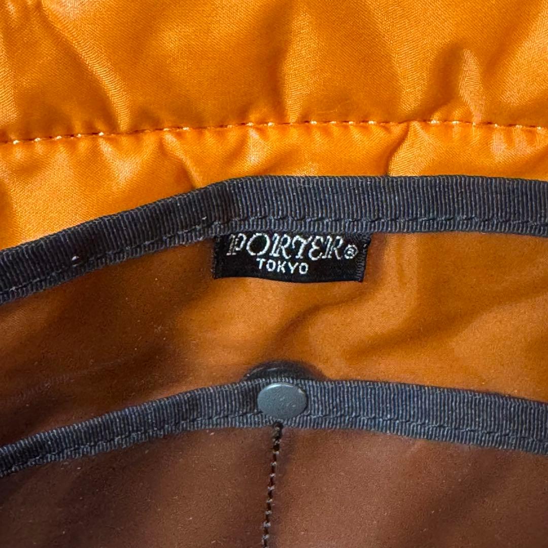 【美品】 ポーター タンカー ブリーフケース ブラック ナイロン 黒