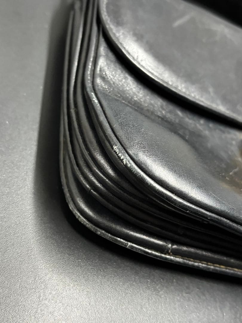 セリーヌ ワンショルダーバッグ レザー CELINE 馬車金具 フラップ