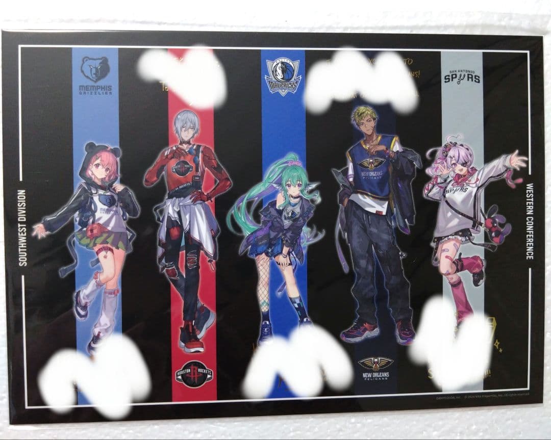 NBA×NIJISANJI ENラッキー賞 オリジナルメッセージスタンドボード にじさんじ NBA ラッキー賞 オリジナルメッセージボード にじさんじ