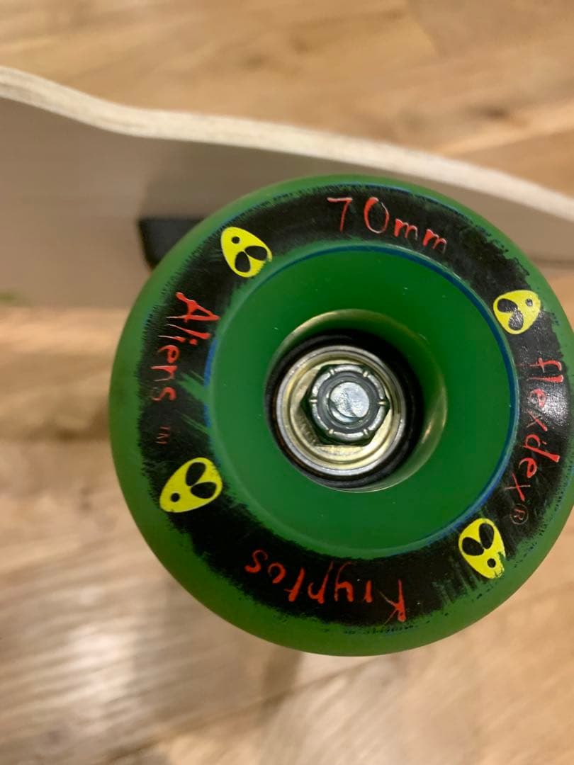 flexdex スケートボード コンプリート ホワイト/グリーン