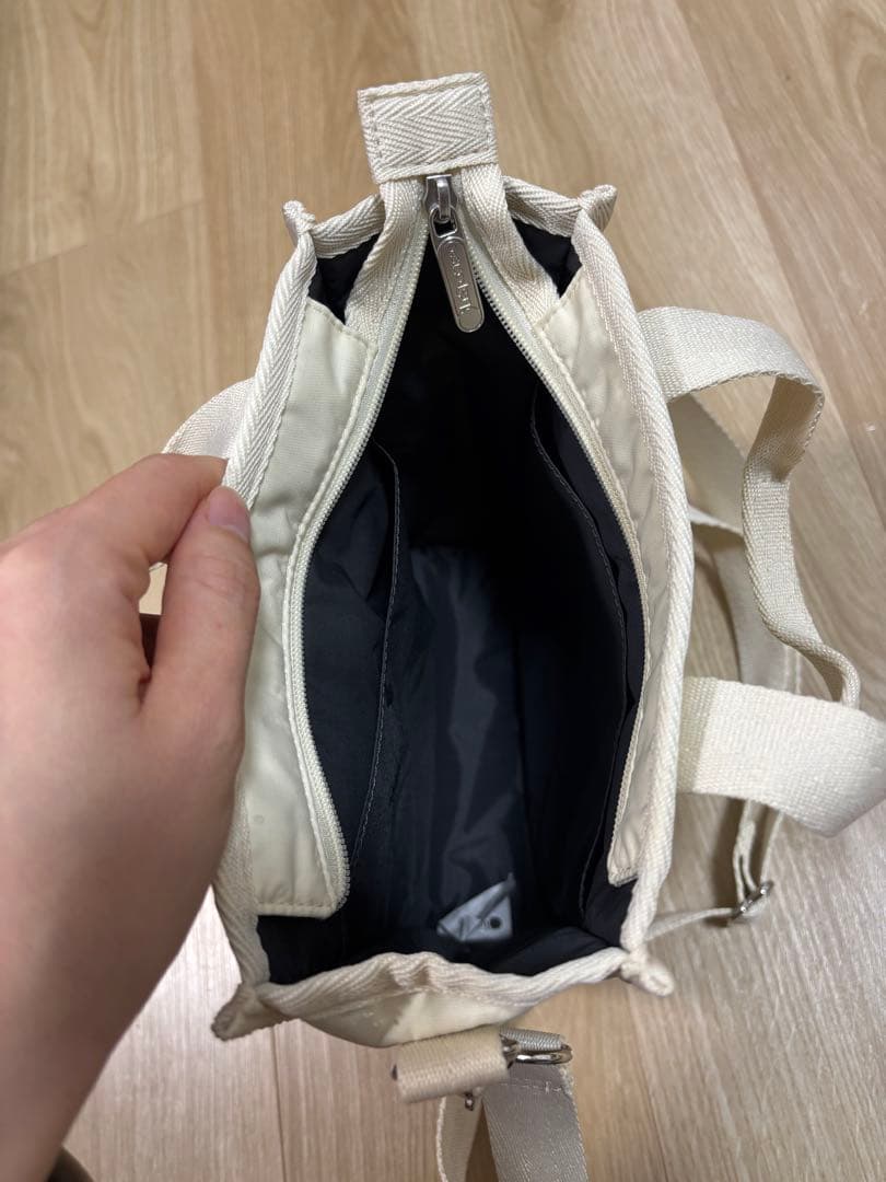 レスポートサック　ミッドナイトパール　ホワイト　白