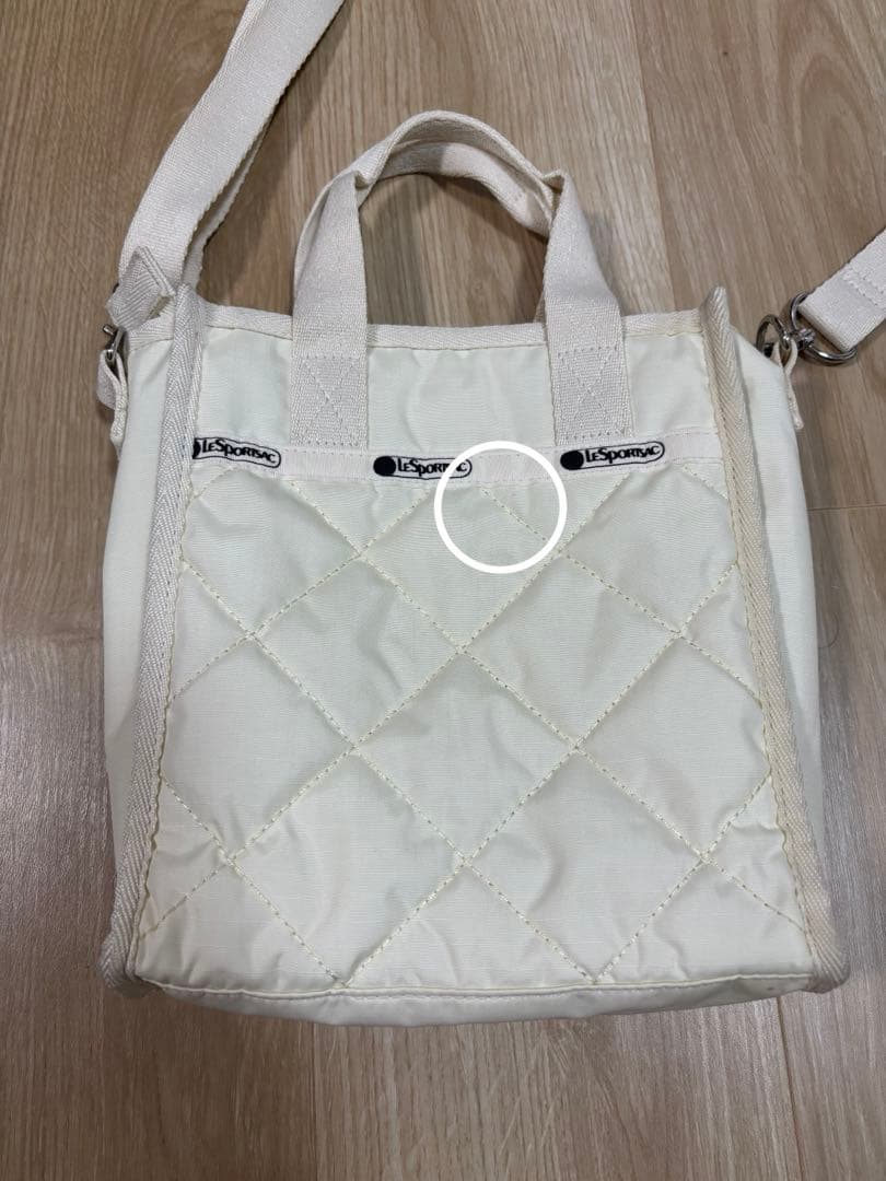 レスポートサック　ミッドナイトパール　ホワイト　白