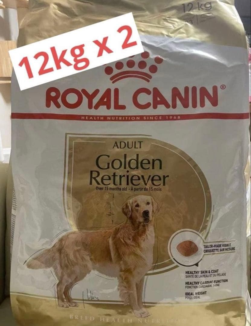 ROYAL CANIN ゴールデンレトリバー 12kg2袋 - メルカリ
