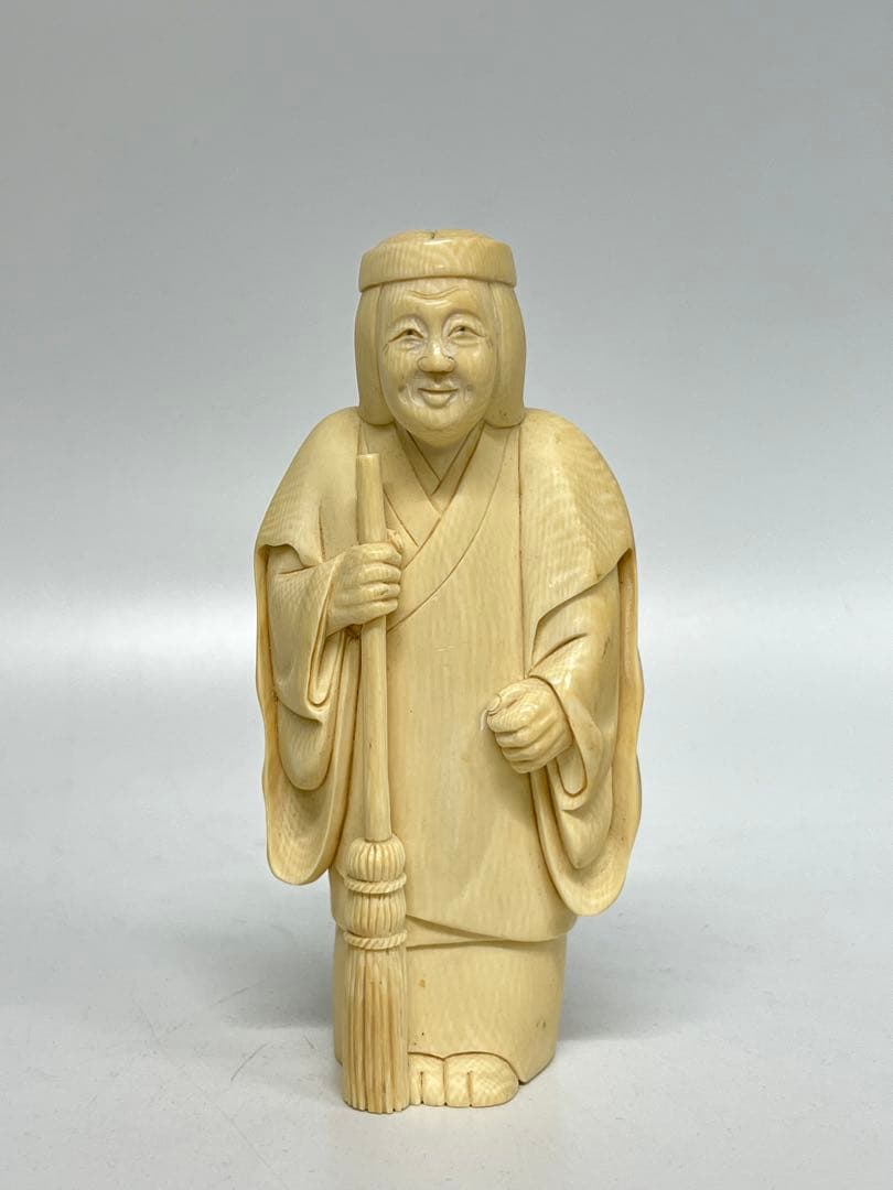 マンモス牙彫り 799g 高砂置物 信生作 芯彫り 最高級品の通販はau PAY