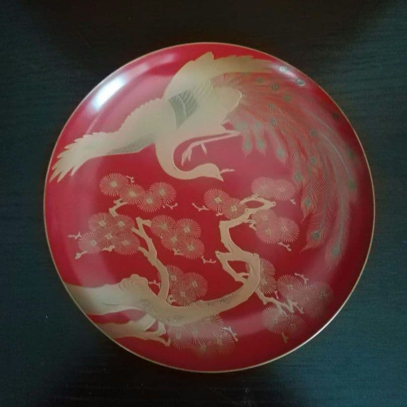 漆工芸　朱漆　金蒔絵　盃⑤　江戸から明治時代　七組盃のひとつ