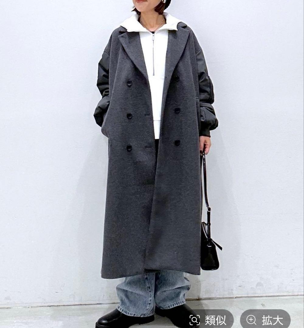 完売品！新品】レプシィムメルトンドッキングコート◇LEPSIM◇ロング