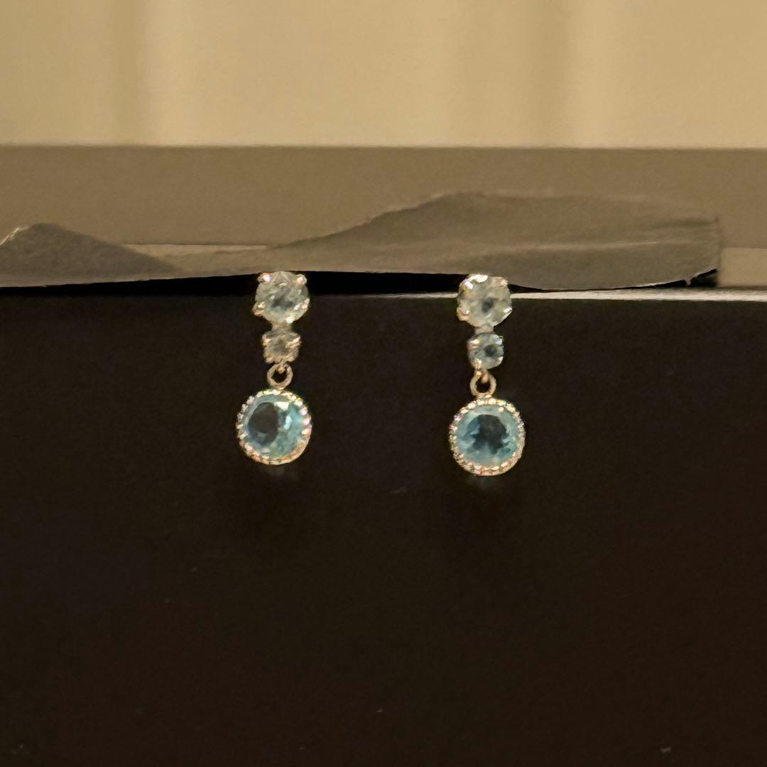 ハ*チ様 【本物保証】K10PG 天然ダイヤモンド 計0.38ct ピアス 一粒