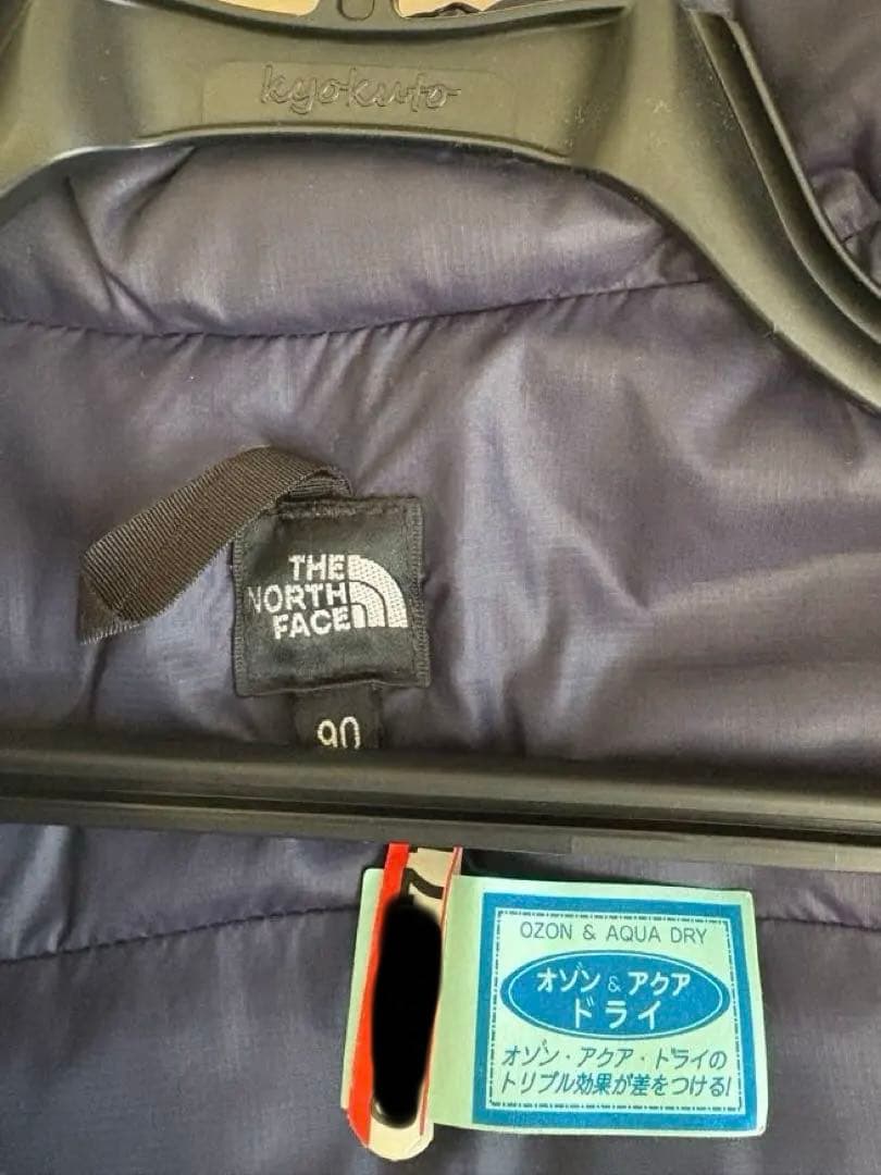 美品　THE NORTH FACE ネイビー　ダウン 90 クリーニング済み