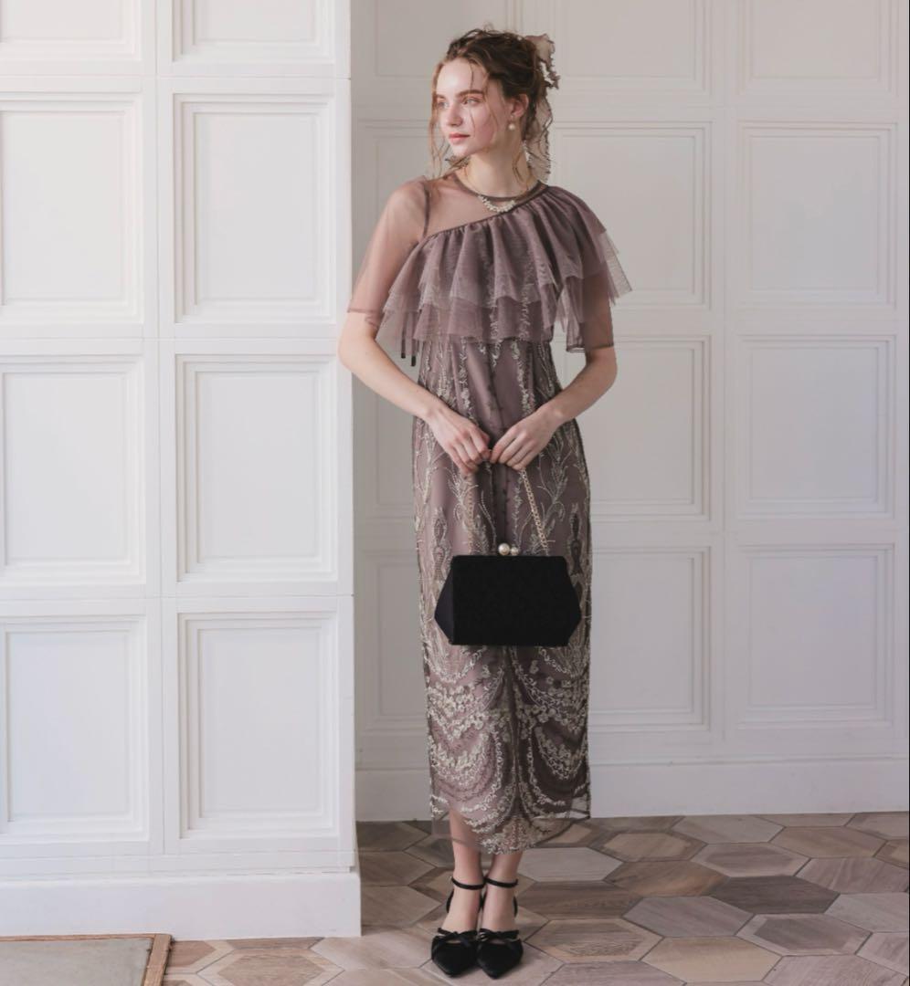 【おまけ付】マルチケープIライン ドレス 結婚式 お呼ばれ