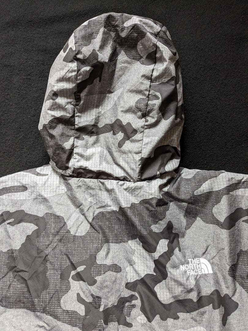 ザ ノースフェイス リバーシブル 中綿ジャケット 迷彩 カモフラ グレー