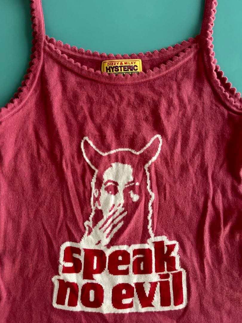 HYSTERIC GLAMOUR スピークノーイビル タンクトップ