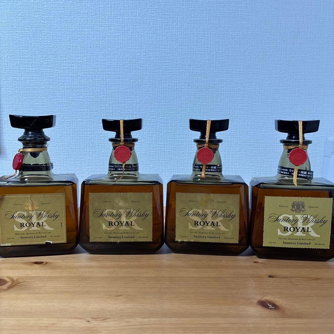 サントリーウイスキーローヤルSR 4点セット 未開封 古酒 - メルカリ