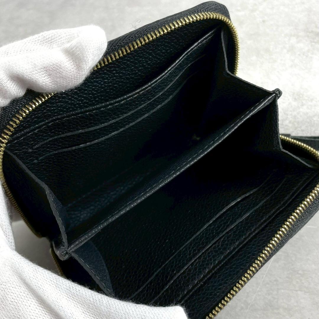 極美品✨ LOUIS VUITTON アンプラント ジッピーパース 黒