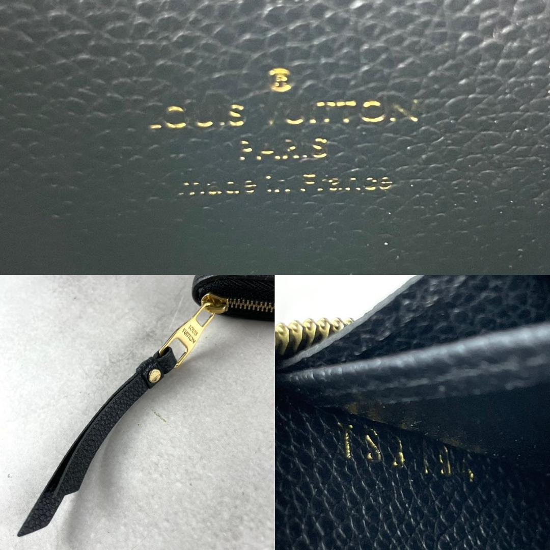 極美品✨ LOUIS VUITTON アンプラント ジッピーパース 黒