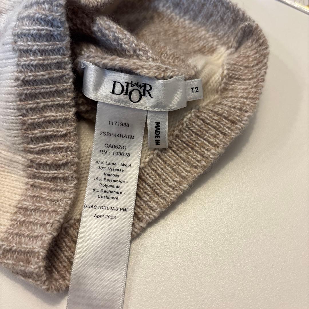 babyDior ビーニー 54cm ベージュ-公式の限定商品