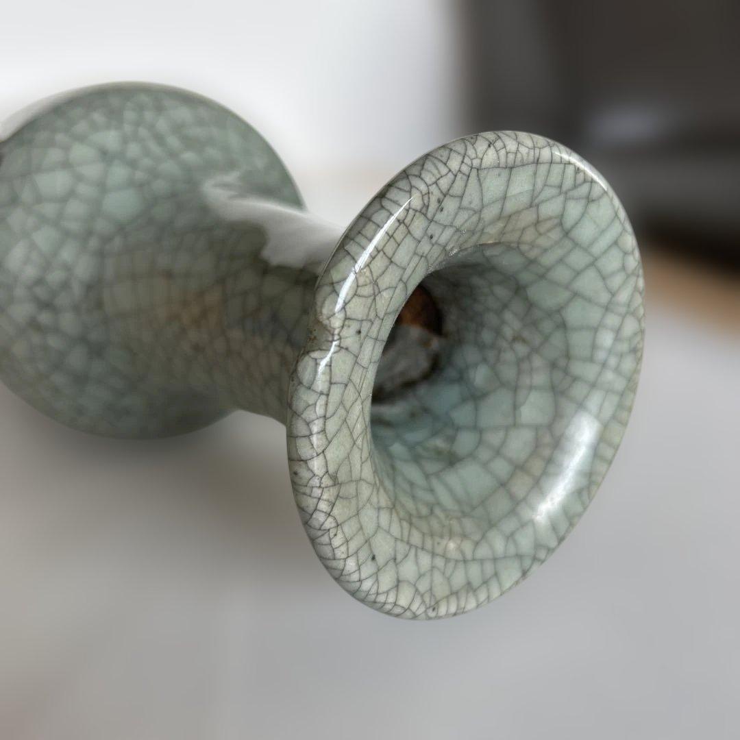 青磁 推定500年前 宋の時代「氷裂」 という青緑色のひび割れ釉薬