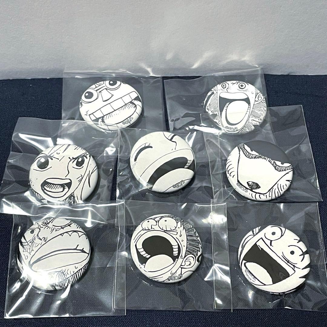 ワンピース ONEPIECE ALL FACES ルフィ 缶バッジ