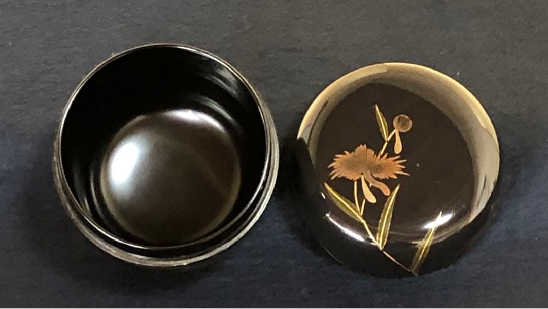 《R》茶道具 鷺草 大棗 長谷川祐斎 共箱 元箱　260109き2