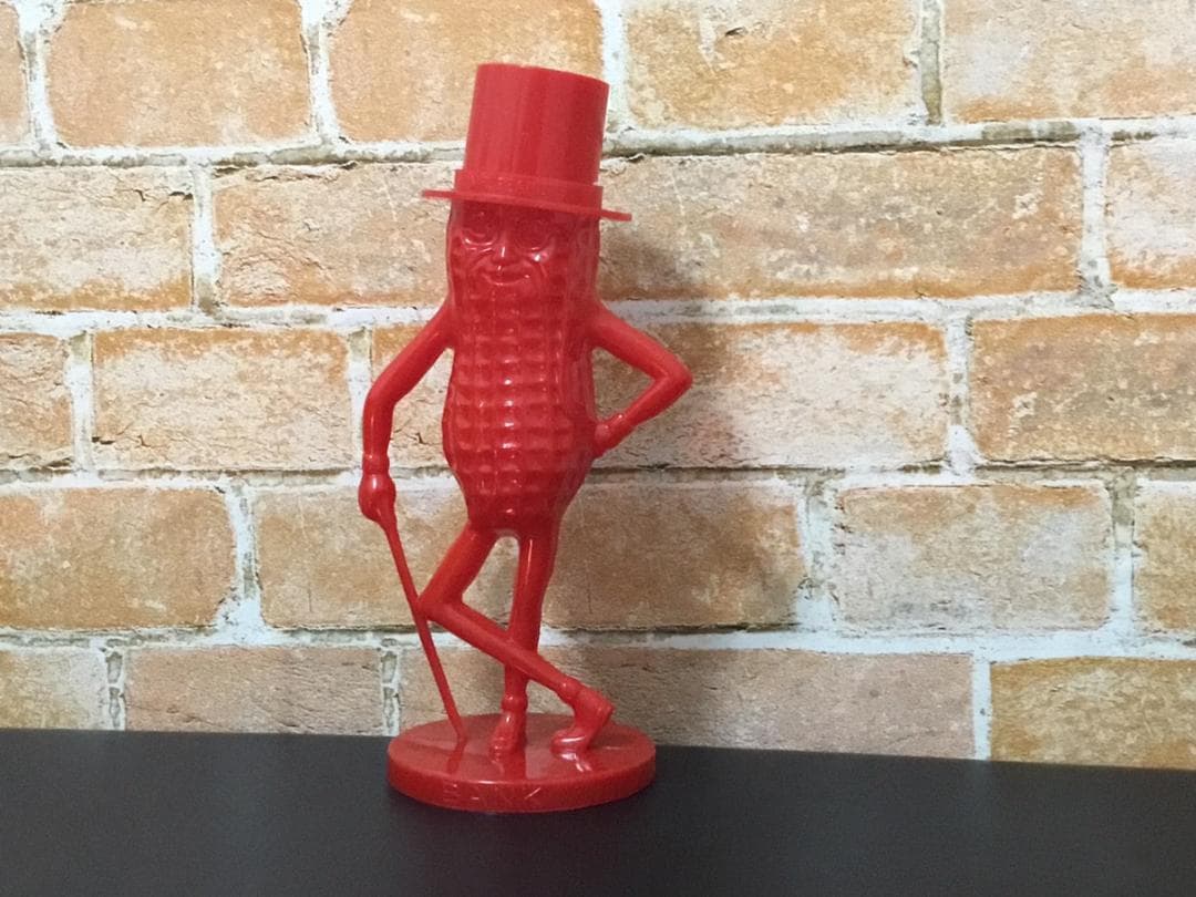 ミスターピーナッツ 60年代 ヴィンテージ 貯金箱 アドバタイジング 赤 ミスターピーナッツ ビンテージコインバンク 貯金箱 アドバタイジング