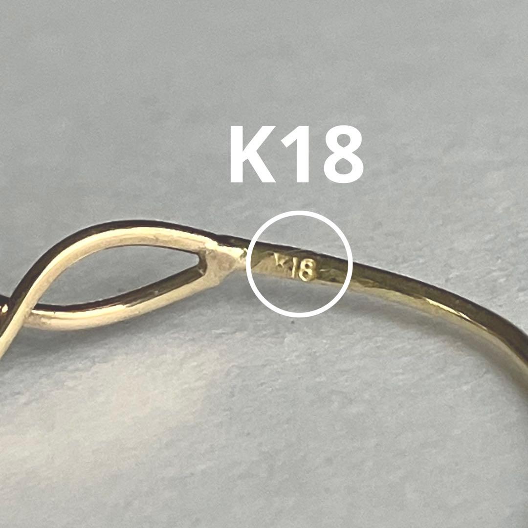 K18 18金　14号　リング　34