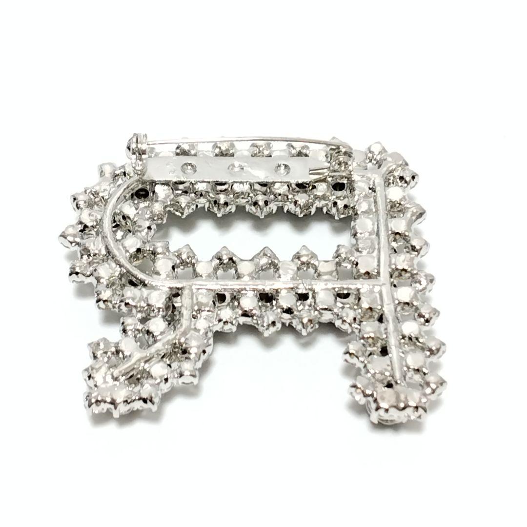 ROCHAS　ロシャス　ブローチ　ビジュー　約5.0×4.5cm　アクセサリー