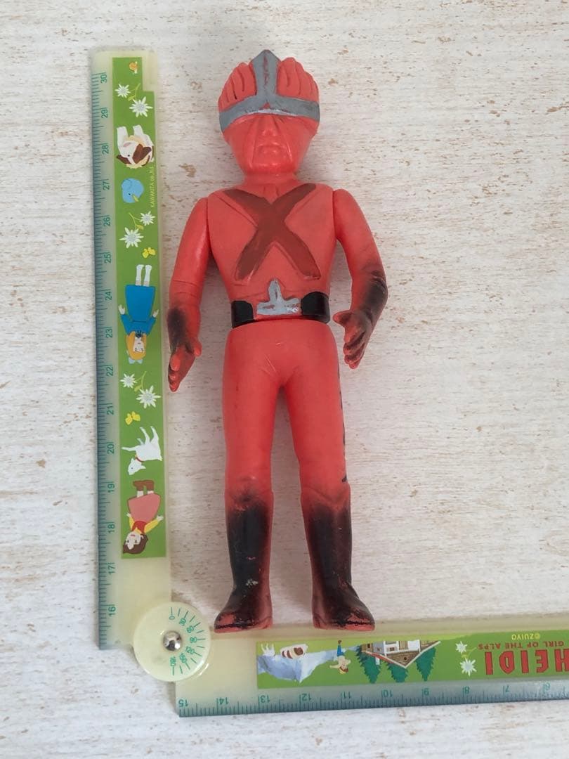 レインボーマン ダッシュ2 炎の化身 ソフビ 無版権 パチ 当時物