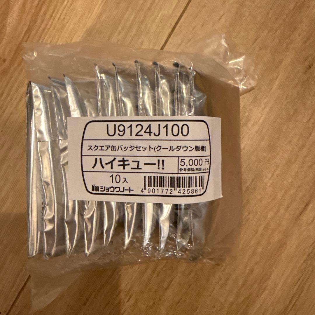 ハイキュー クールダウン スクエア缶バッジ