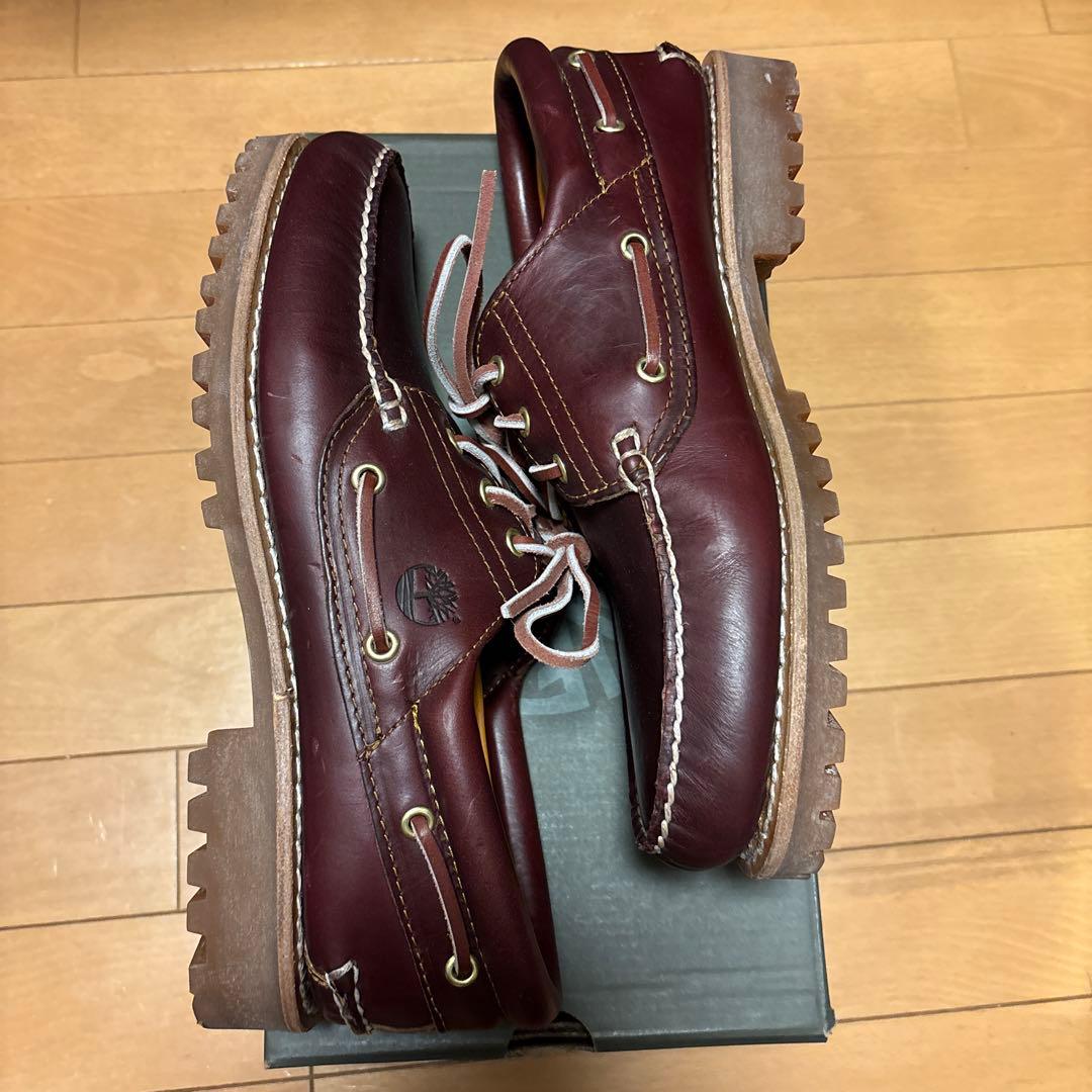 ティンバーランド　スリーアイ　クラッシックラグ　バーガンディー