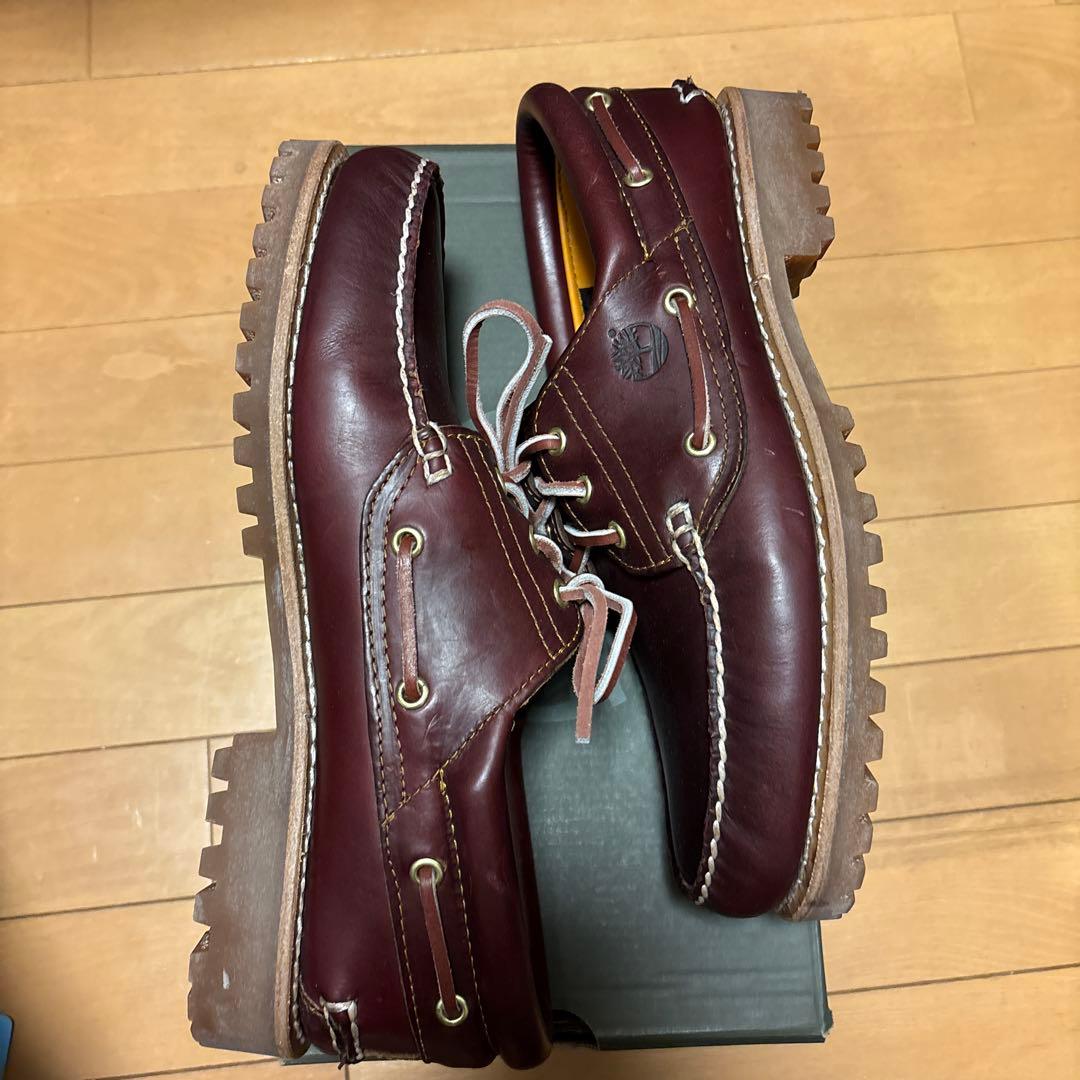 ティンバーランド　スリーアイ　クラッシックラグ　バーガンディー