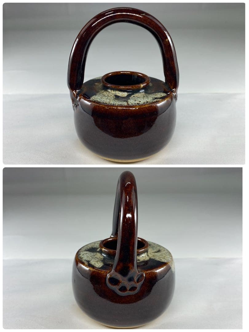 【茶道具】与し三造　四滴茶入（共箱）