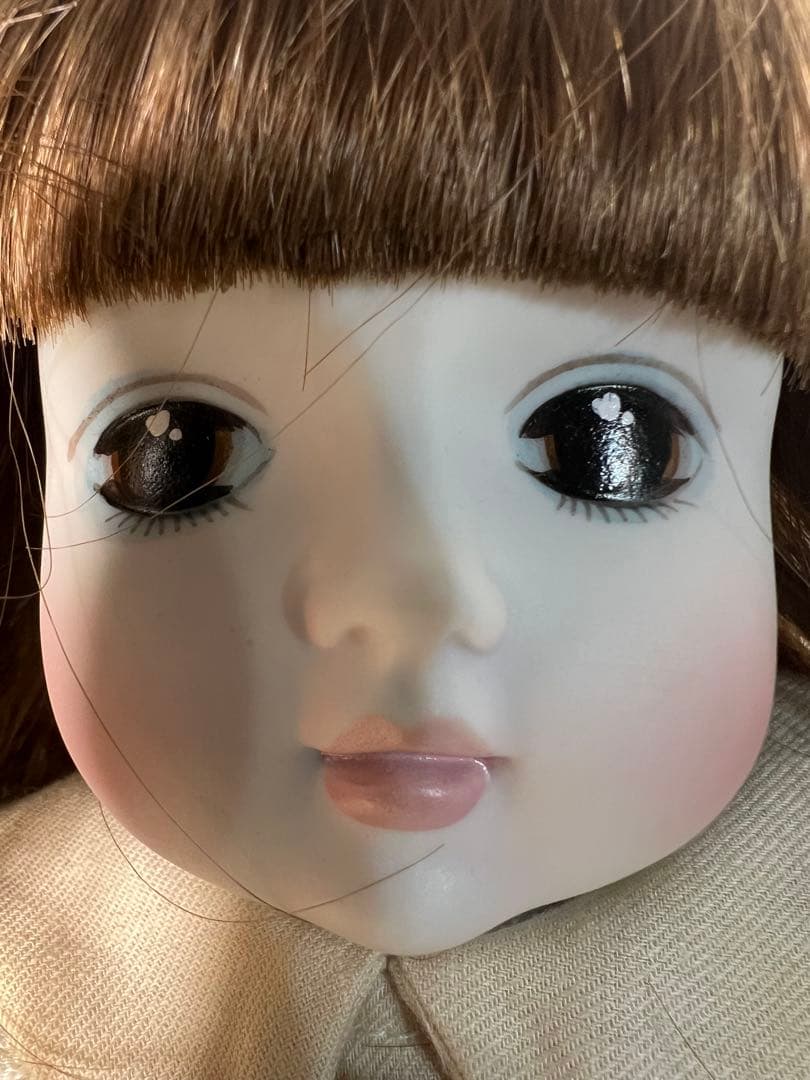 ビスクドール 三協オルゴール人形 40cm エリーゼのために 箱 ネジ付