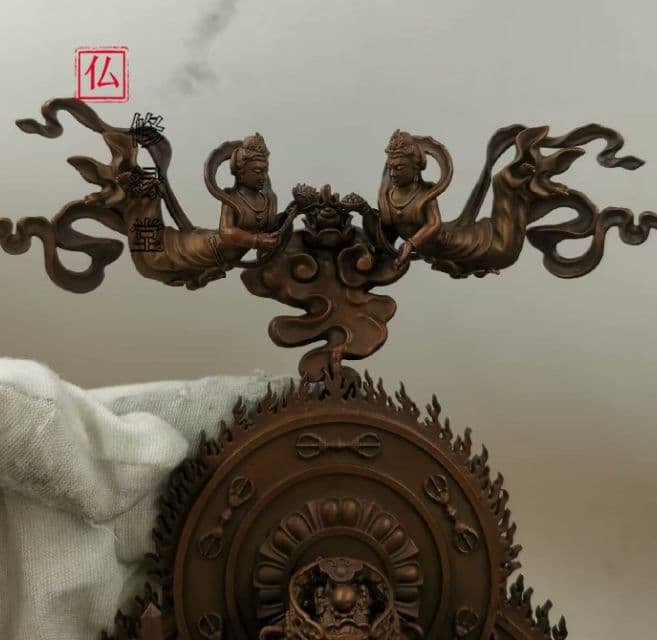 【修縁堂】密教法具 真言宗 辟邪 開運 準提仏母菩薩 置物 工芸品